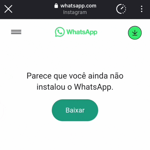 Exemplo de como abrir no Chrome ou no WhatsApp